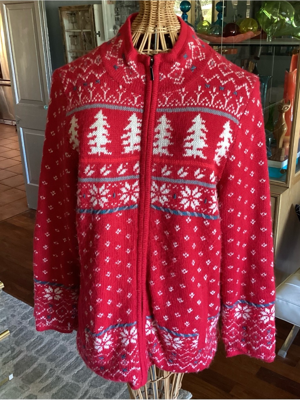 Coldwater Creek Tamarack Sweater Jacket Nordic
